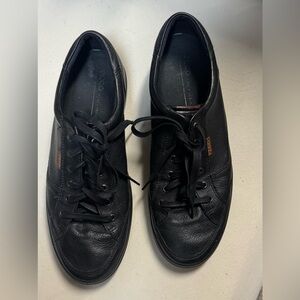 Ecco Men's Black Leather Sneakers 13